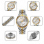 Годинник чоловічий класичний Skmei 9268 Silver-Gold Винница