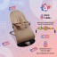 Дитячий шезлонг-гойдалка SBT group BABY Balance Soft A1 з дугою з іграшками бежевий/бавовна (BBT-04-00) Новониколаевка