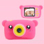Дитячий цифровий фотоапарат Smart Kids KM-89 Ведмедик Teddy Full HD, 12 МП Рожевий + Карта пам'яті 32 ГБ Софиевская Борщаговка