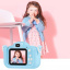 Дитячий цифровий фотоапарат Smart Kidsт з 2" екраном у силіконовому чохлі "Кішечка" із вбудованими іграми Блакитний Одеса