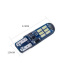 Комплект світлодіодних ламп Napo T10-3014-15smd-Silic W5W T10 4 шт Білий (2518443648) Нова Прага