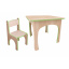Комплект (стіл+стул) дитячий Мульті (плюс) МАКСІ МЕБЛІ Дуб молочний (зелена кромка) (5102151) Нова Каховка