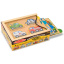 Дерев'яний пазл 4 в 1 у коробці Melissa&Doug "Машини" 12х4 елементів 12х16 см MD4791 Хмельник