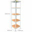 Металевий стелаж Emby Light Series 2100х450x450 мм 5 полиць ДСП до 100 кг Петрове