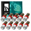 Комплект світлодіодних ламп Napo LED BA9S-5050-5smd T4W Ba9s 10 шт Червоний (1032944849) Киев
