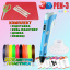 3D ручка c LCD дисплеем 3DPen Hot Draw 3 Blue+Досточка+Ножницы+Комплект эко пластика для рисования 209 метров Хмельницький