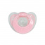Дитяча силіконова пустушка Mega Zayka MGZ-0517(Pink) кругла Енергодар