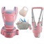 Хипсит Baby Carrier эрго-рюкзак кенгуру переноска 6 в 1 игрушка Пушин кот Радуга (vol-1887) Розовый Золотоноша