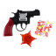 Игрушечный револьвер с пистонами и значком DENA Golden Gun 238GG Городок