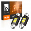 Комплект світлодіодних ламп для вантажівок Napo Truck SJ-3030-6SMD 24V 39mm C5W C10W 2 шт Білий (2476297770) Коростень