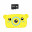 Дитячий цифровий фотоапарат Smart Kids KM-89 Ведмедик Teddy Full HD, 12 МП Жовтий + Карта пам'яті 32 ГБ Куйбышево