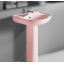 Комплект раковини з ніжкою RAK Ceramics Cynthia Wash Basin 57 см Рожевий (1706408057) Калуш