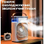 Настільний вентилятор No Brand з зволожувачем повітря Air Cooler Fan з USB та LED підсвічуванням 21x26x9 см Білий (2104618501) Енергодар