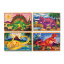 Дерев'яний пазл 4 в 1 Melissa&Doug "Динозаври" 12х4 елементів 15х20 см MD3791 Хмельник