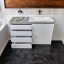 Пластикова тумба із умувальником The MIX Big 2 130x85x45 см White Киев