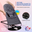 Шезлонг-гойдалка дитяча SBT Group BABY Balance Soft 68х38х60 см Темно-сірий (BBS-05-00) Харьков