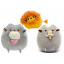 Набір м'яких іграшок 2Life Pusheen cat 15х12 см та Лев 10х7 см v-12461 Бровары