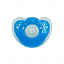 Дитяча силіконова пустушка Mega Zayka MGZ-0517(Blue) кругла Братське