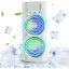 Вентилятор настільний OPT-TOP Double-ended Spray Fan подвійний з охолодженням LED підсвічування без пульта ДУ Білий (2104618552) Вышгород