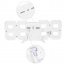 Часы настольные электронные RIAS LY-1089 LED с будильником и термометром White Ligh White (3_02671) Королево