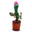Танцующий поющий кактус с микрофоном Олег Патриот Dancing Cactus с подсветкой 32 см повторюшка и USB зарядка Вінниця