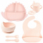 Набор силиконовой посуды 2Life Y4 6 предметов Розовый (v-11212) Славянск