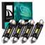 Комплект світлодіодних ламп Napo LED SJ-7020-1SMD-CANBUS 41mm C5W C10W 4 шт Білий (2530567937) Обухов