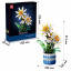 3D конструктор Jie Star 9033 Epiphyllum Bonsai 835 деталей 13216-84632 Курінь