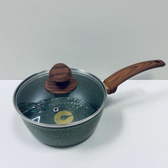Ківш алюмінієвий із скляною кришкою 1,6 л 18 см Ringel Pesto RG-4137-18 Луцьк
