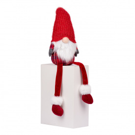 Новорічна м'яка іграшка Novogod'ko «Гном Шотландець» 60 см 973718 Червоний