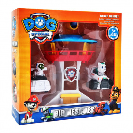 Ігровий набір фігурок Щенячий патруль Bambi XS802-3 з базою та транспортом