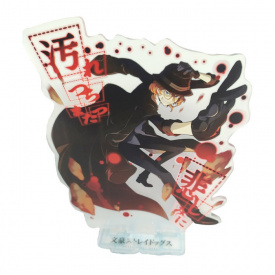 Фігурка акрилова The Coop Чуя Накахара Chuya Nakahara Літературні генії Бродячі Пси Bungo Stray Dogs з ієрогліфами (23182)