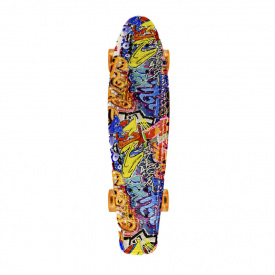 Скейт "Пенні борд" Bambi SC20409 колеса зі світлом принт 56 см