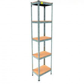 Металевий стелаж Emby Light Series 1800х450x300 мм 5 полиць ДСП до 100 кг 2072825902