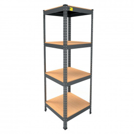 Металевий стелаж Emby Light Series 1500х450x450 мм 4 полиці ДСП до 100 кг