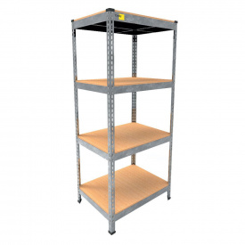 Металевий стелаж Emby Light Series 1500х900x600 мм 4 полиці ДСП до 100 кг Оцинкований