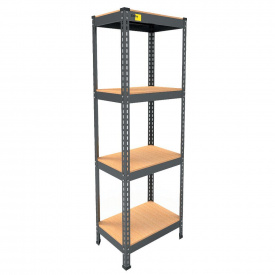 Металевий стелаж Emby Light Series 1500х450x300 мм 4 полиці ДСП до 100 кг