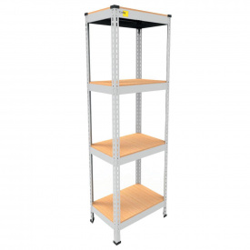 Металевий стелаж Emby Light Series 1500х450x300 мм 4 полиці ДСП до 100 кг 2076272781