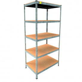 Металевий стелаж Emby Light Series 2100х900x450 мм 5 полиць ДСП до 100 кг Оцинкований