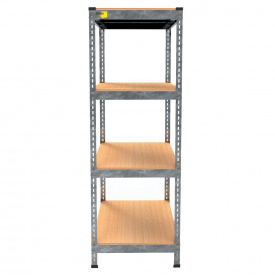 Металевий стелаж Emby Light Series 1500х450x450 мм 4 полиці ДСП до 100 кг Оцинкований