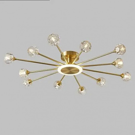 Світлодіодна люстра No Brand Промінь 8810-С Золотистий