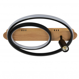 Стельова LED люстра Sunlight 9428/400 Чорний