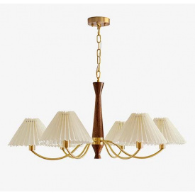 Світлодіодна люстра No Brand Пем 5031 Золотистий на 3 плафони