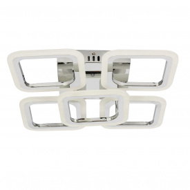 Стельова LED люстра Sunlight W8036/4+1B СR Хром