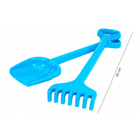 Іграшкова Лопатка + грабельки Гуллівер ТехноК 1424TXK Блакитний