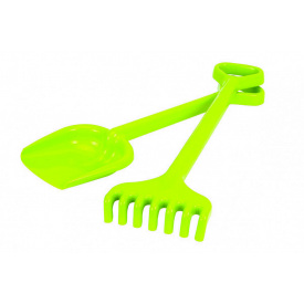 Іграшкова Лопатка + грабельки Гуллівер ТехноК 1424TXK Зелений