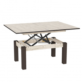 Стіл-трансформер Art In Head B-Fly Glass 90x51x60 см Венге-бежевий (TB10111100234)