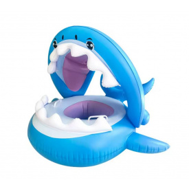Дитячий надувний човен Бейбі Шарк Акула від UrbanKit з Регульованим Накриттям (UD534)