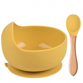 Набор силиконовой посуды 2Life Y28 2 предмета Желтый (v-11592)