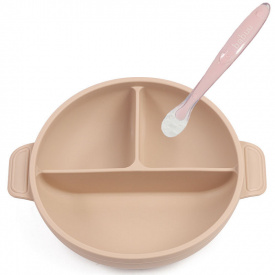 Тарілка 2Life Y24 та ложка Бежева (v-11846)